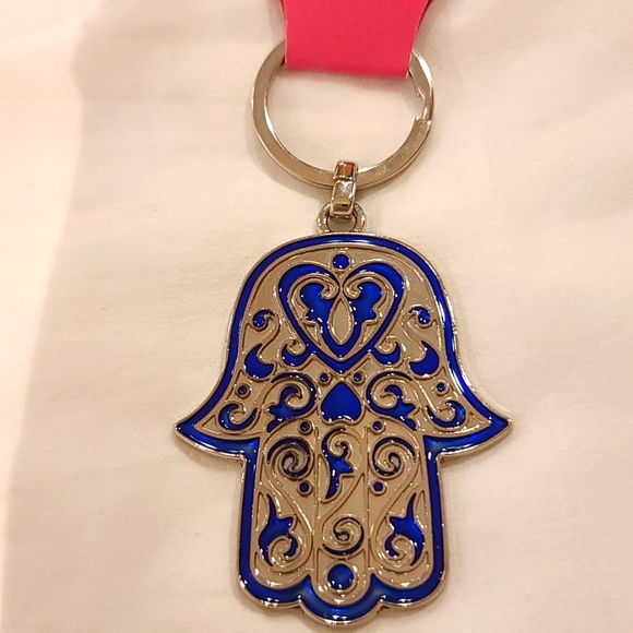 Hasma Evil Eye Protection HAND OF MARY/FATIMA Key charm chain - Picture 3 of 8